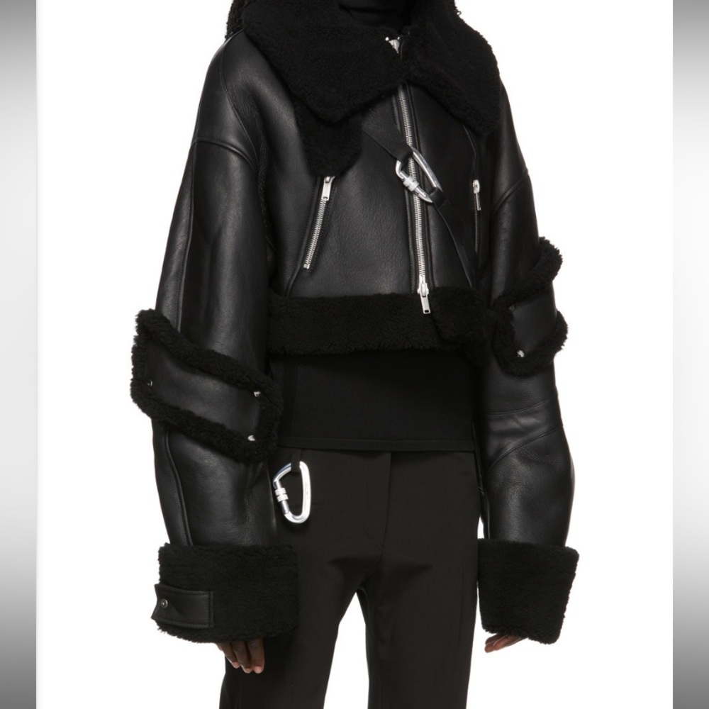 Designer Shearling Jacket - Picture 5 of 6